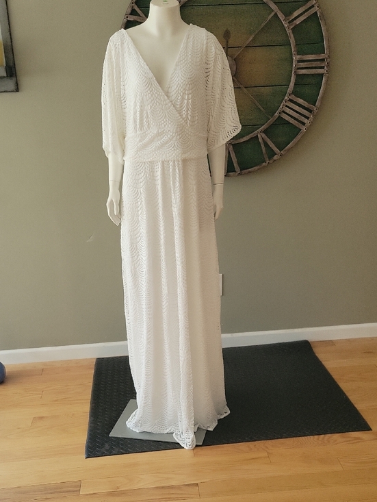 Lilly Pulitzer Dresses & Skirts - Lilly Pulitzer Parigi Elbow Sleeve Lace Maxi Dress In Resort White
